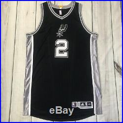 Authentic Kawhi Leanord Game Issued Spurs Xmas Rev30 Jersey Worn Used