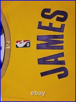 Authentic Los Angeles Lakers LeBron James ProCut Team Issued Game Jersey L 46