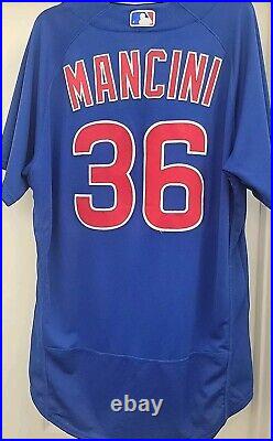 Authentic Nike 2023 Chicago Cubs Blue Trey Mancini Team Issued Game Jersey 46