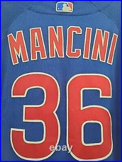 Authentic Nike 2023 Chicago Cubs Blue Trey Mancini Team Issued Game Jersey 46