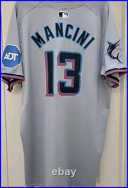 Authentic Nike 2024 Miami Marlins Away Trey Mancini Team Issued Game Jersey 48