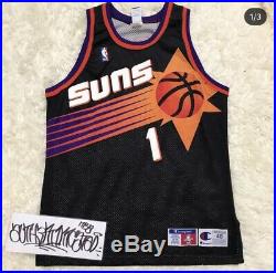 Authentic Penny Anfernee Hardaway Suns Champion Jersey Pro Cut Game Issued