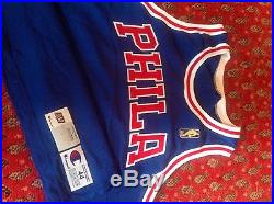 Authentic Phila 76ers 50th Anniversary 1996-97 Team Issued Game Jersey Size 44