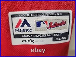 Authentic Ronald Acuna Jr Atlanta Braves Team Issued Game Jersey Men's 46 XL Red