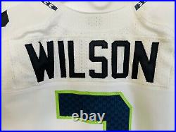 Authentic Russell Wilson Seattle Seahawks Nike 42 Jersey GAME TEAM ISSUED 2014
