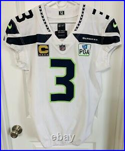 Authentic Russell Wilson Seattle Seahawks Nike 44 Jersey GAME TEAM ISSUED 2018