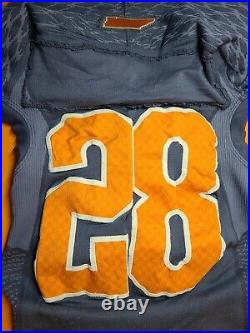 Authentic Tennessee Volunteers Game Worn Jersey #28 Used Issued Team Player Vols