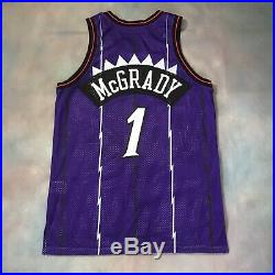 Authentic Tracy Mcgrady Raptors Game Jersey Pro cut Issued