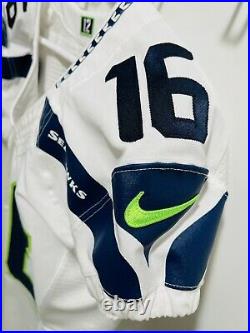 Authentic Tyler Lockett Seattle Seahawks Jersey Nike 38 GAME CUT 48 TEAM ISSUED