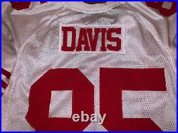 Authentic Vernon Davis Sf 49ers Team Issued Game Worn Used Jersey