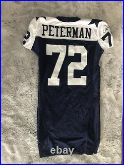 Authenticated PETERMAN DALLAS COWBOYS NFL FOOTBALL GAME Issued Jersey Game Worn