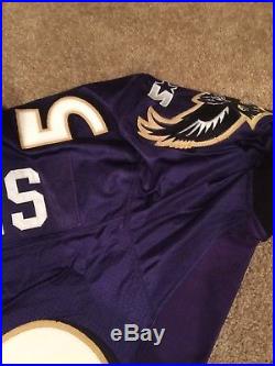 Autographed Ray Lewis Ravens Game Issued Rare Jersey 1997 Signed Starter HOF