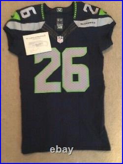 Awesome Terrence Magee #26 Home Game Used Issued Jersey Seattle Seahawks withCOA