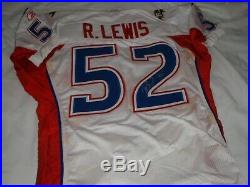 Baltimore Raven Ray Lewis-autographed Pro Bowl 2004 Game Issue Jersey-with Coa