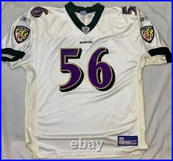 Baltimore Ravens Ed Hartwell Pro Cut Game Issued Jersey Signs of Use Stitched 50