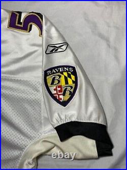 Baltimore Ravens Ed Hartwell Pro Cut Game Issued Jersey Signs of Use Stitched 50