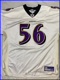 Baltimore Ravens Ed Hartwell Pro Cut Game Issued Jersey Signs of Use Stitched 50