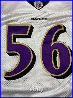 Baltimore Ravens Ed Hartwell Pro Cut Game Issued Jersey Signs of Use Stitched 50