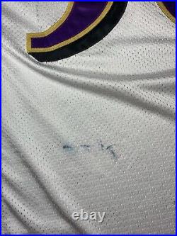 Baltimore Ravens Ed Hartwell Pro Cut Game Issued Jersey Signs of Use Stitched 50