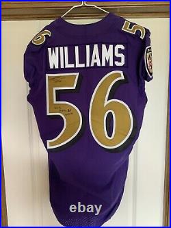 Baltimore Ravens Game Issued Color Rush Jersey sz 38