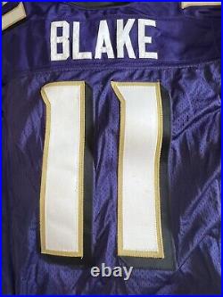 Baltimore Ravens Jeff Blake #11 Player Issued 2002 Game Worn Reebok NFL Jersey