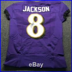 Baltimore Ravens Lamar Jackson Game Issued Signed Jersey