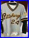 Barry-Bonds-game-used-worn-issued-1990-road-jersey-One-year-style-01-lm