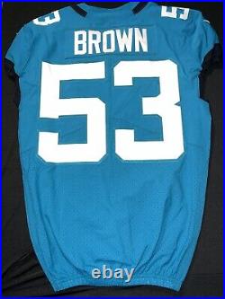 Blair Brown Game issued Jacksonville Jaguars jersey