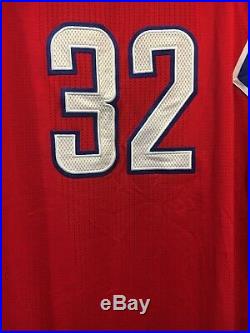 Blake Griffin game worn jersey used/issued and shorts red LA Clippers set 2016