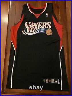 Blank Philadelphia 76ers Sixers NBA Jersey On Court Authentic Game Issued