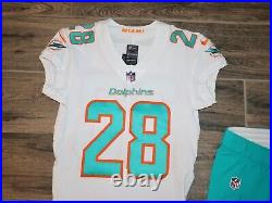 Bobby McCain Miami Dolphins NFL Football Jersey + Pants Game Issue Nike 40 #28