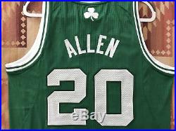 Boston Celtics Ray Allen Pro Cut Team Issued Authentic Game Jersey Rev30 Irving
