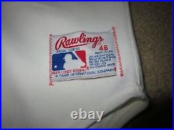 Boston Red Sox #37 MLB Rawlings Game Issued Baseball Jersey 46
