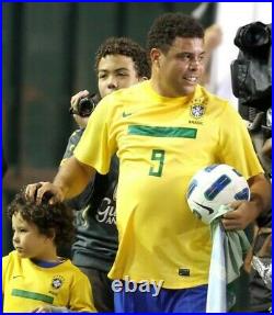 Brazil Nike 2011 Last Game Testimonial Ronaldo Player Issue Soccer Jersey