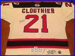 Brett Clouthier Albany River Rats 10th Ann. Game Issued Worn Jersey NJ Devils