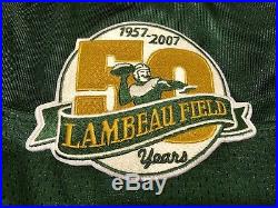 Brett Favre Green Bay Packers Home Game Issued Reebok Jersey from 2007-08 Season