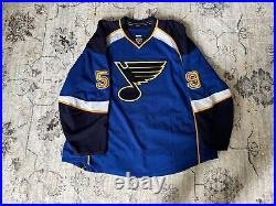 Brett Ponich Game Issued St Louis Blues Blue Jersey