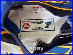 Brett Ponich Game Issued St Louis Blues White Jersey