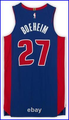 Buddy Boeheim Detroit Pistons Player-Issued #27 Blue Jersey from