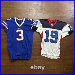 Buffalo Bills Game Worn Team Issued Jersey Lot Of 2 EJ Manuel Scott Mayle