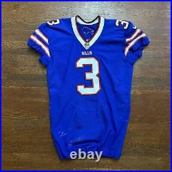 Buffalo Bills Game Worn Team Issued Jersey Lot Of 2 EJ Manuel Scott Mayle