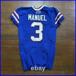 Buffalo Bills Game Worn Team Issued Jersey Lot Of 2 EJ Manuel Scott Mayle