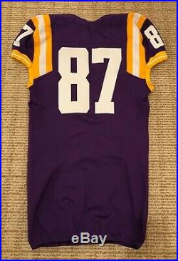 CFB PLAYOFFS LSU Tigers SEC Nike Authentic Game Worn Used Issued Jersey 40