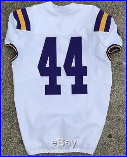 CHAMPIONLSU TIGERSAuthentic NIKE Game Cut/Issued Football Jersey Large #44
