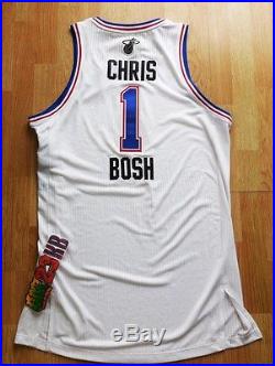 CHRIS BOSH game issued 2015 NBA All Star jersey heat pro cut authentic adidas