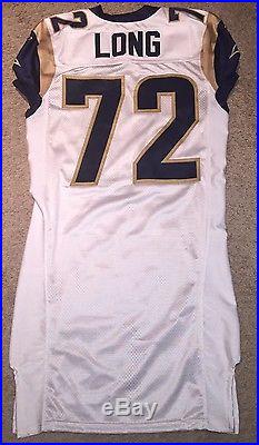 CHRIS LONG Saint ST Louis Rams NFL Game Used Issued JERSEY