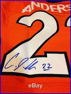CJ Anderson Game issued Worn Denver Broncos Jersey not sure COA included
