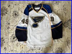 Cade Fairchild Game Issued St Louis Blues White Jersey