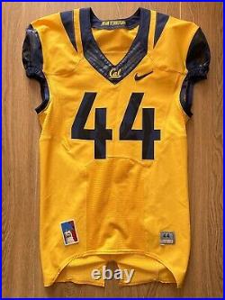 Cal Bears #44 Game Worn Used Issued Gold NCAA Football Jersey Size 44 Nike