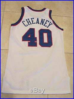 Calbert Cheaney Washington Bullets Game Worn Used Issued 50th Jersey